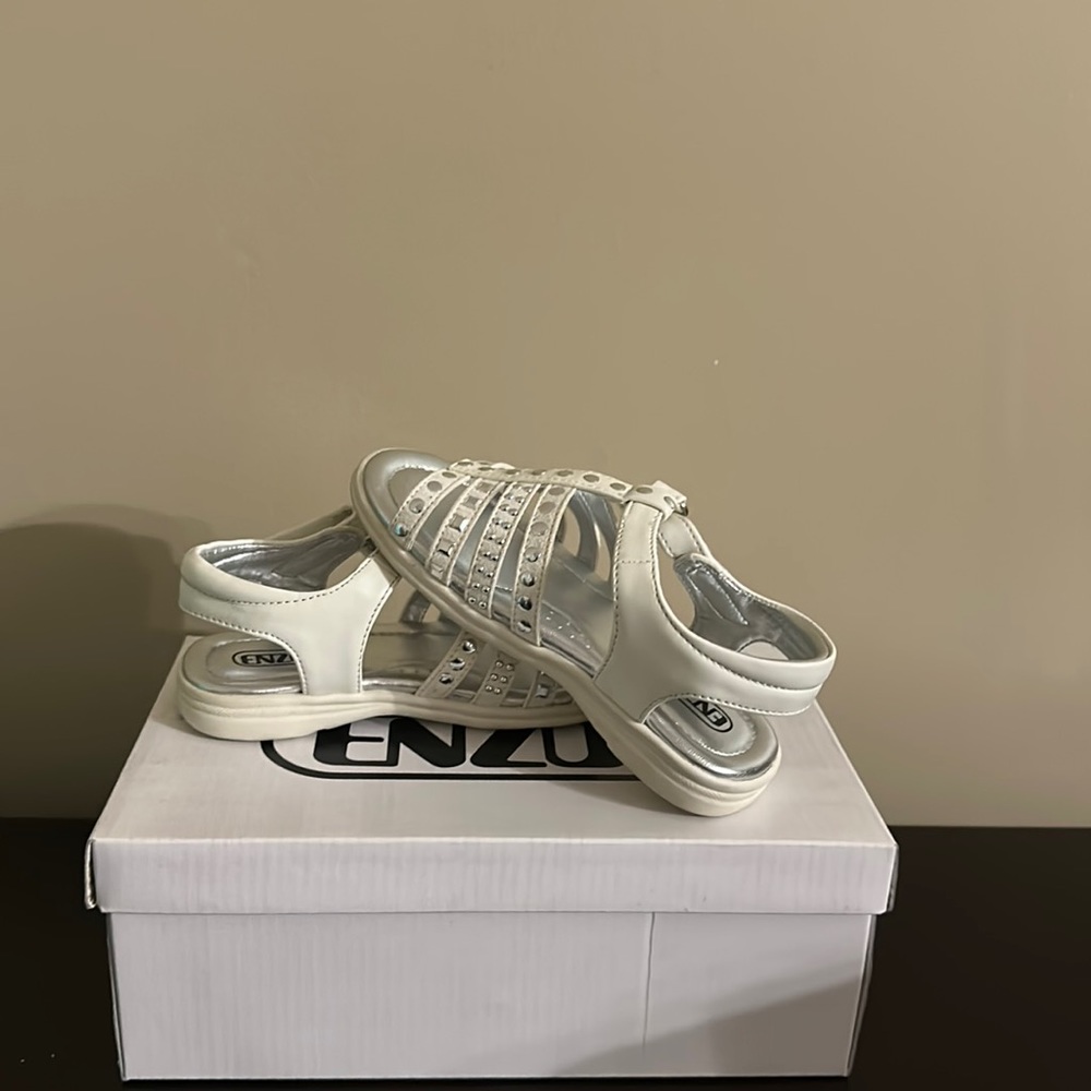 ENZO WHITE SANDALS GIRL